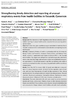 Strengthening timely detection and reporting of unusual respiratory events from health facilities in Yaound Cameroon