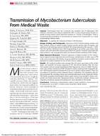 Transmission of Mycobacterium tuberculosis from Medical Waste