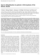 Sperm ubiquitination in patients with dysplasia of the fibrous sheath