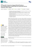 A Projectile Concussive Impact Model Produces Neuroinflammation in Both Mild and ModerateSevere Traumatic Brain Injury