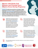 Women with Sickle Cell Disease and Prenatal Care  What to Know During Pregnancy