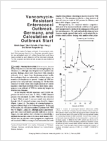 VancomycinResistant Enterococci Outbreak Germany and Calculation of Outbreak Start