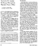 Survival of C immitis in passage through the digestive tract of mice