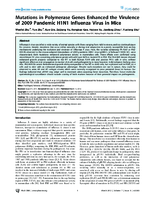 Mutations in Polymerase Genes Enhanced the Virulence of 2009 Pandemic H1N1 Influenza Virus in Mice