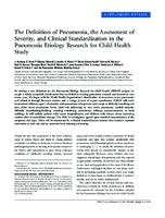 The Definition of Pneumonia the Assessment of Severity and Clinical Standardization in the Pneumonia Etiology Research for Child Health Study