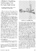 A method of simplifying soil percolation tests for septic tank systems