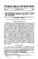 Weekly Reports for JANUARY 31 1930