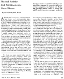 Physical activity and arteriosclerotic heart disease