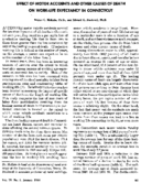 Effect of motor accidents and other causes of death on worklife expectancy in Connecticut