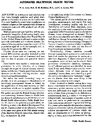 Automated Multiphasic Health Testing