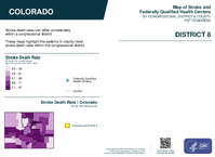 CO Congressional District 08 Stroke and Federally Qualified Health Centers Map 119th Congress