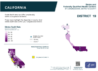 CA Congressional District 19 Stroke and Federally Qualified Health Centers Map 118th Congress