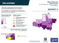 OK Congressional District 04 Stroke and Stroke Centers Map 119th Congress