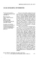 Sick Building Syndrome