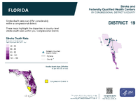 FL Congressional District 19 Stroke and Federally Qualified Health Centers Map 118th Congress