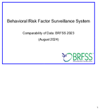 Behavioral Risk Factor Surveillance System Comparability of Data BRFSS 2023 August 2024