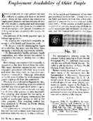 Employment availability of older people