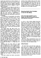 Educating Health Care Providers To Care For The Elderly