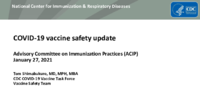 COVID19 vaccine safety update