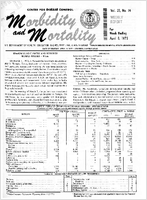 Morbidity and Mortality Weekly Report Vol 21 No 14 week ending April 8 1972