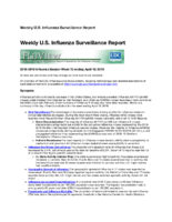 FluView 20182019 Influenza Season Week 15 ending April 13 2019