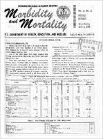 Morbidity and Mortality Weekly Report Vol 14 No 13 week ending April 3 1965