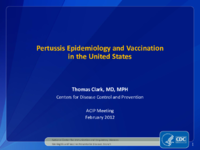 Pertussis epidemiology and vaccination in the United States