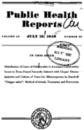 Public Health Reports  v 55 no 29  cover