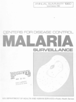 Malaria Surveillance Annual Summary 1980