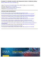 Evaluation of a wearable consumer noise measurement device in a laboratory setting