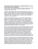 Concordance of Rat and Human DataBased Risk Estimates for Lung Cancer from Chrysotile Asbestos