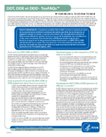 DDT DDE et DDD  ToxFAQs  N CAS 50293 72559 et 72548