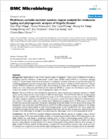 Multilocus variablenumber tandem repeat analysis for molecular typing and phylogenetic analysis of Shigella flexneri
