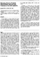 Educating nursing students about quality care and safe practices in the AIDS epidemic