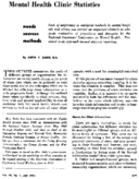 Mental health clinic statistics