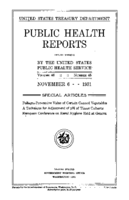 Public Health Reports  v 46 no 45  cover