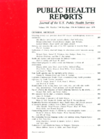 Public Health Reports  v 109 no 3 MayJune 1994  cover