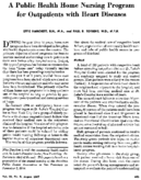 A public health home nursing program for outpatients with heart diseases