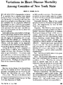 Variations in heart disease mortality among counties of New York State