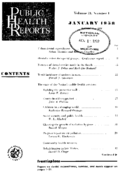 Public Health Rep v 72 no 1  table of contents