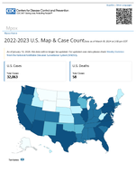 Mpox 20222023 US Map  Case Count