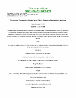 Treatment options for postal and other workers exposed to anthrax