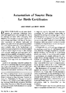 Automation of source data for birth certificates