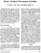 Home accident prevention activities