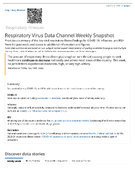 Respiratory Virus Data Channel Weekly Snapshot