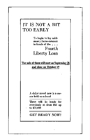 Fourth Liberty Loan public service announcement from Public Health Rep 3338 September 20 1918