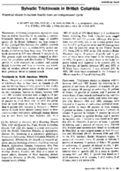 Sylvatic trichinosis in British Columbia potential threat to human health from an independent cycle