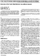 Overview of the Youth Risk Behavior Surveillance System