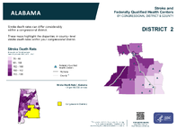 AL Congressional District 02 Stroke and Federally Qualified Health Centers Map 118th Congress