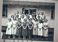 Laboratory class  Diagnosis of Mycolic Disease August 1949 laboratory class at the Communicable Disease Center CDC